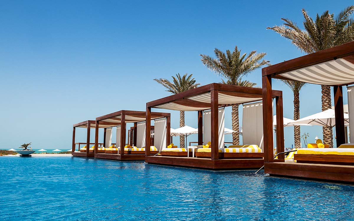 Sunbeds on Water